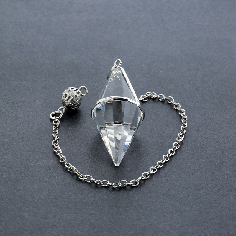 ペンデュラム【天然クリスタル（水晶）】ポーチ付き