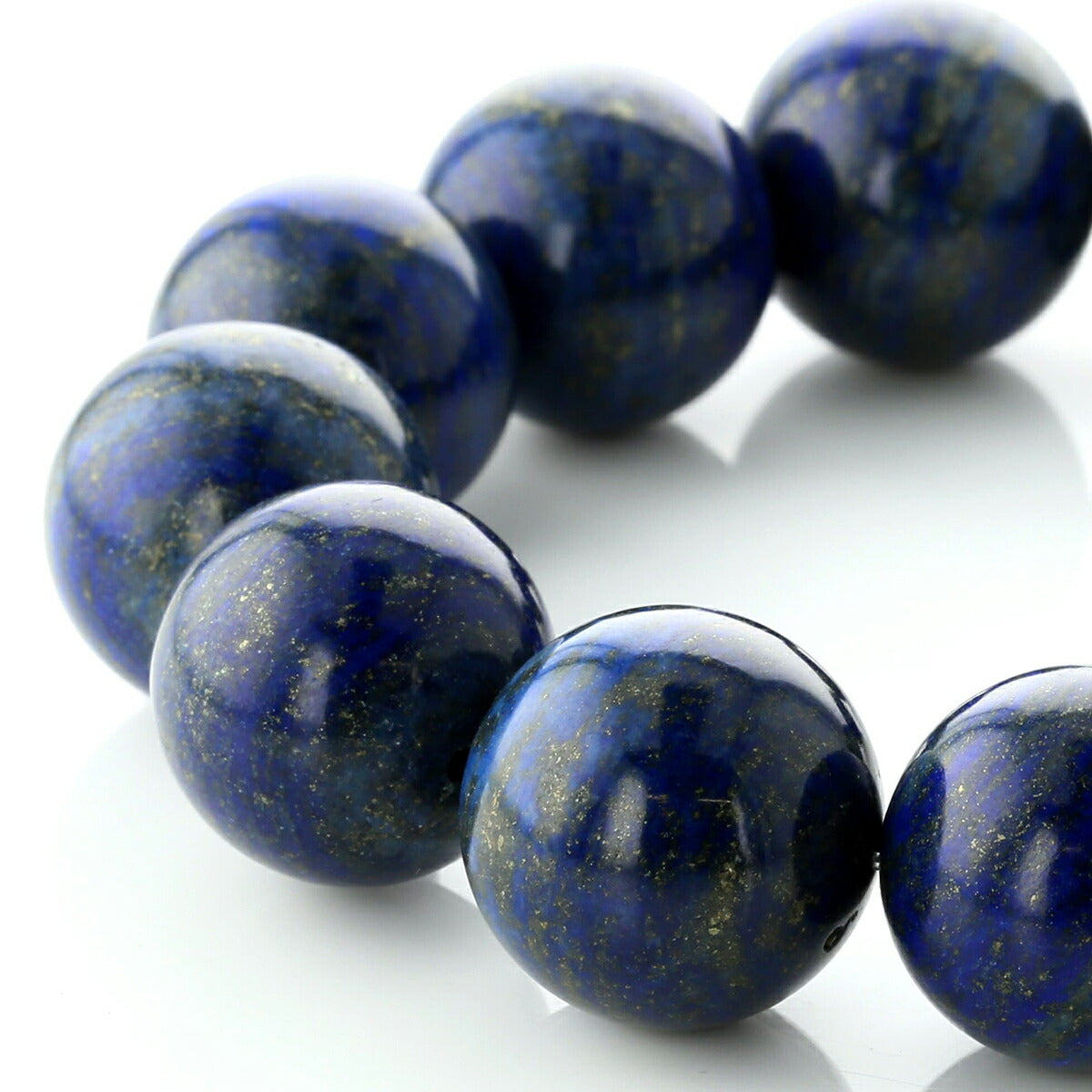 ラピスラズリ ブレスレット 20mm玉 No.50 4A   [ 画像現物・一点物 ]  パワーストーン 天然石 FORESTBLUE フォレストブルー 【2968】