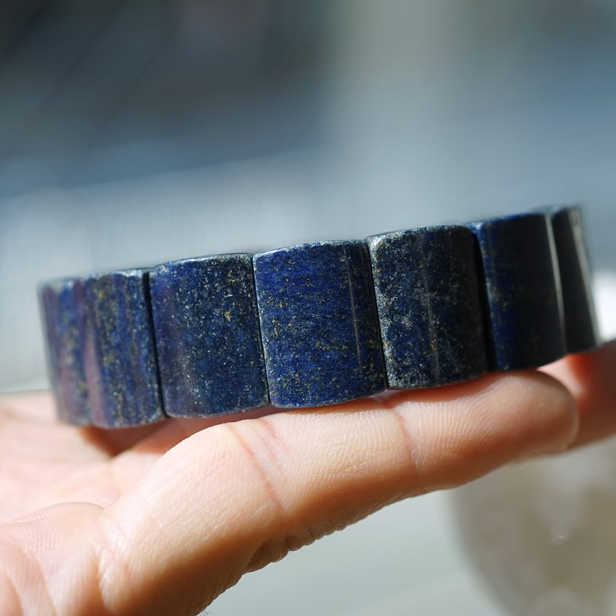 ラピスラズリ バングルブレスレット No.3  [ 画像現物・一点物 ]  パワーストーン 天然石 FORESTBLUE フォレストブルー【2973】