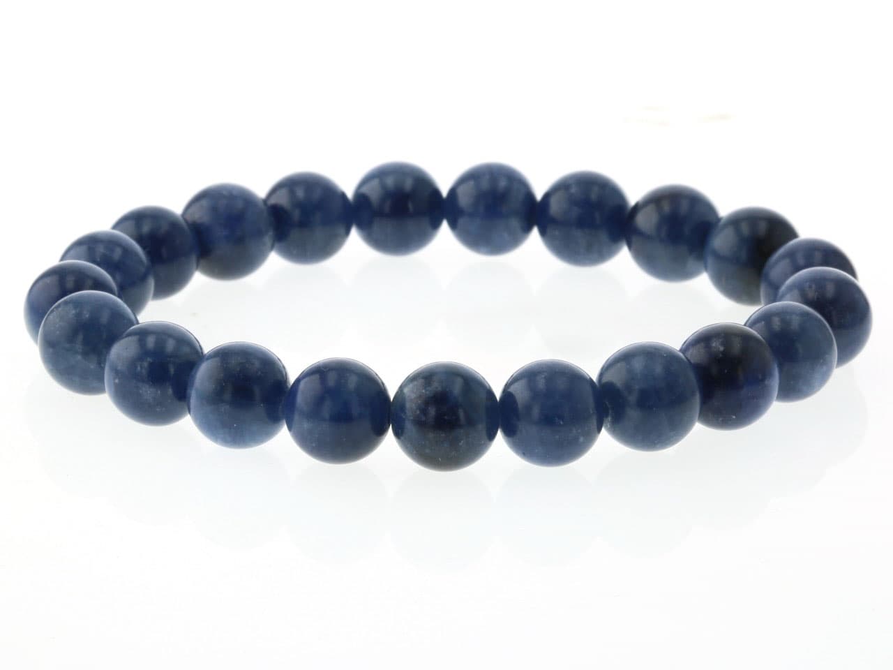 【無着色】サファイア ブレスレット（タンザニア産）  11.5mm玉 No.13   [ 画像現物・一点物 ]  パワーストーン 天然石 FORESTBLUE フォレストブルー【3312】