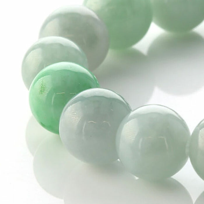 翡翠 （ひすい）(ミャンマー産) ブレスレット 10mm玉 No.10  [ 画像現物・一点物 ]  パワーストーン 天然石 FORESTBLUE フォレストブルー【3549】