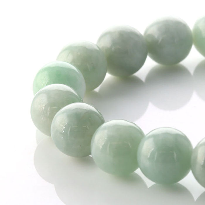 翡翠 （ひすい）(ミャンマー産) ブレスレット 10mm玉 No.8  [ 画像現物・一点物 ]  パワーストーン 天然石 FORESTBLUE フォレストブルー【3551】