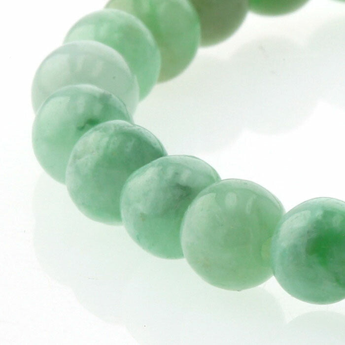 翡翠（ひすい）  ブレスレット 6mm玉 No.32   [ 画像現物・一点物 ]  パワーストーン 天然石 FORESTBLUE フォレストブルー【3725】