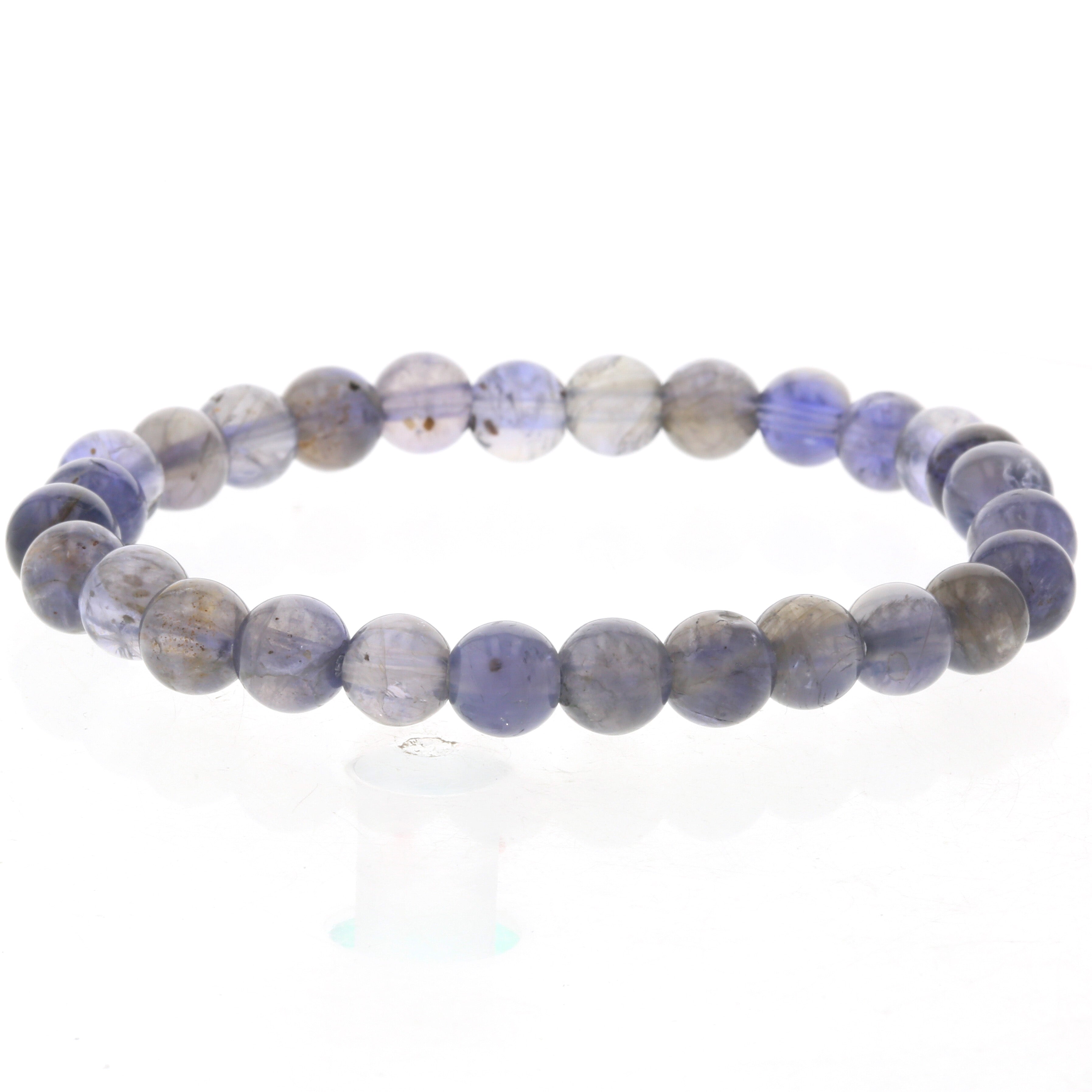 アイオライト ブレスレット 7.5mm玉 No.8  [ 画像現物・一点物 ]    [ 画像現物・一点物 ]  パワーストーン 天然石 FORESTBLUE フォレストブルー【3876】