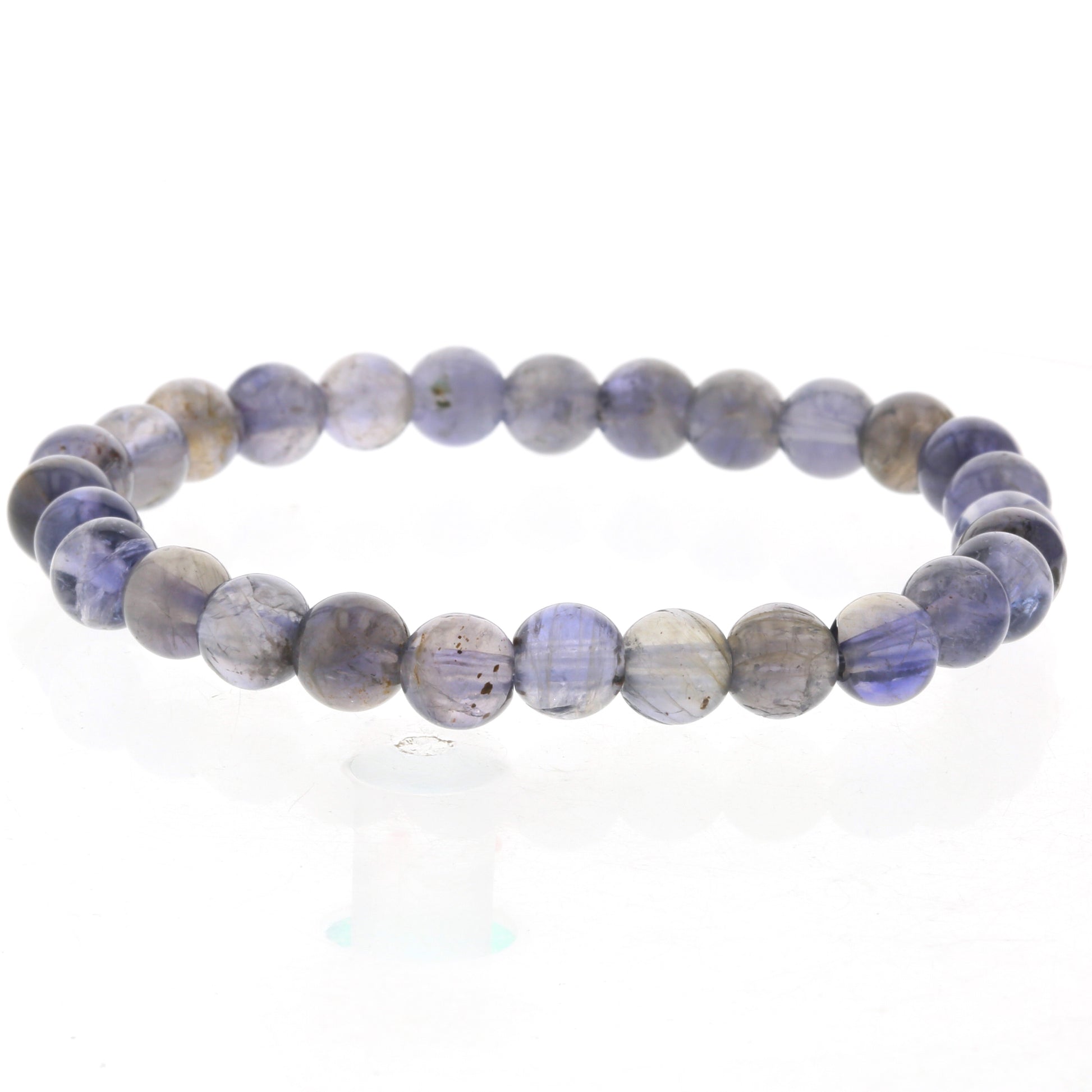 アイオライト ブレスレット 7.5mm玉 No.8  [ 画像現物・一点物 ]    [ 画像現物・一点物 ]  パワーストーン 天然石 FORESTBLUE フォレストブルー【3876】