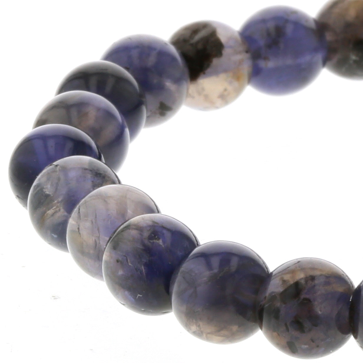 アイオライト ブレスレット 7.5mm玉 No.10  [ 画像現物・一点物 ]    [ 画像現物・一点物 ]  パワーストーン 天然石 FORESTBLUE フォレストブルー【3877】