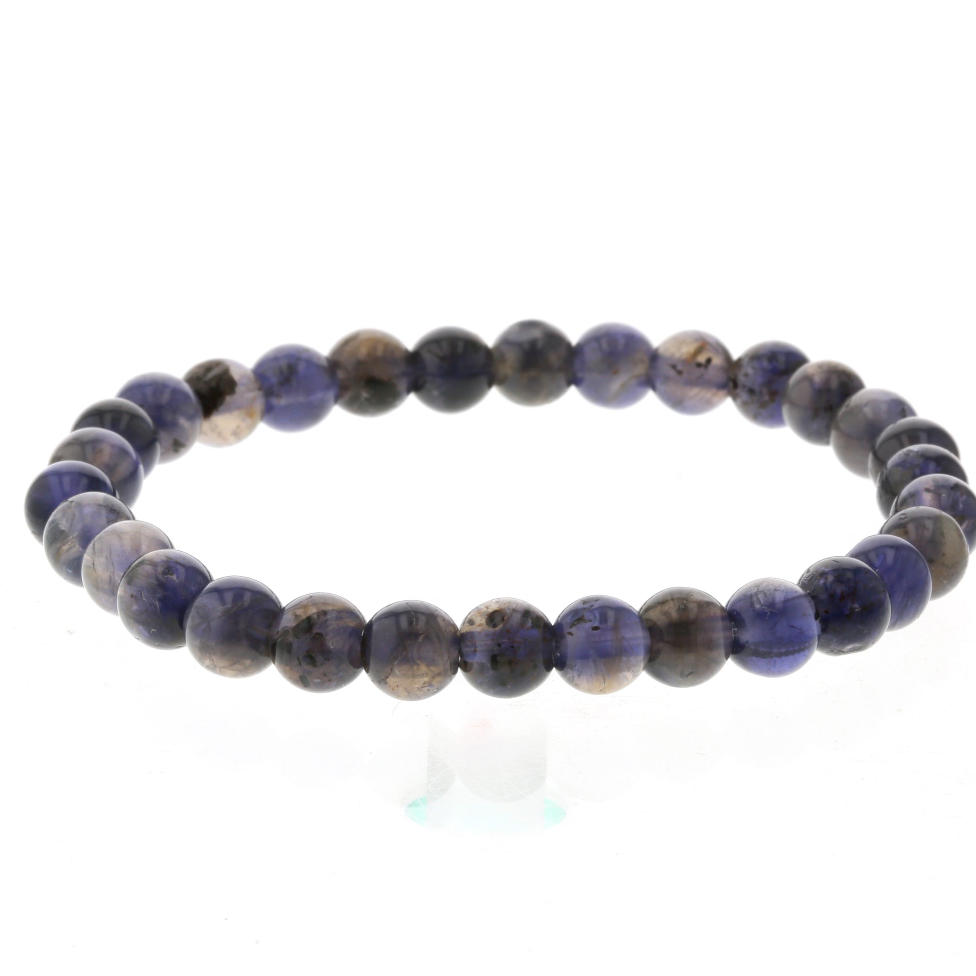 アイオライト ブレスレット 7.5mm玉 No.10  [ 画像現物・一点物 ]    [ 画像現物・一点物 ]  パワーストーン 天然石 FORESTBLUE フォレストブルー【3877】