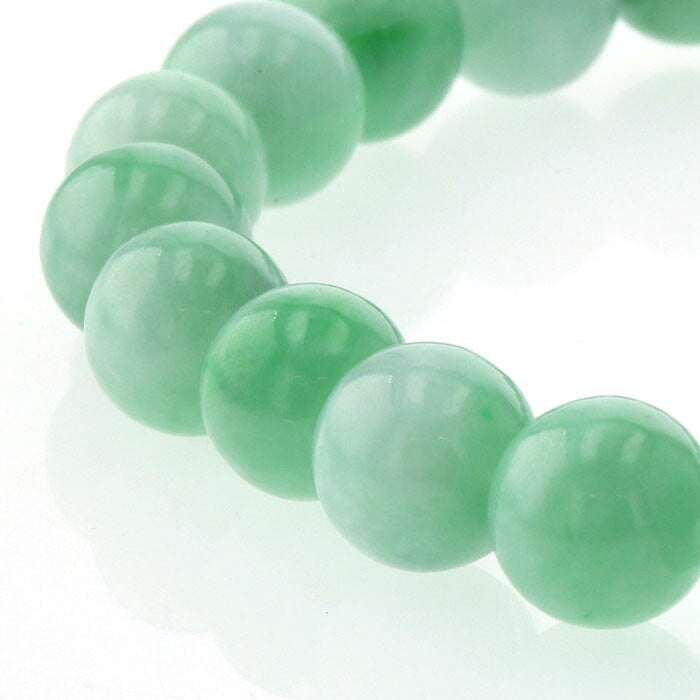 翡翠（ひすい）  ブレスレット 8mm玉 No.39   [ 画像現物・一点物 ]  パワーストーン 天然石 FORESTBLUE フォレストブルー【4048】
