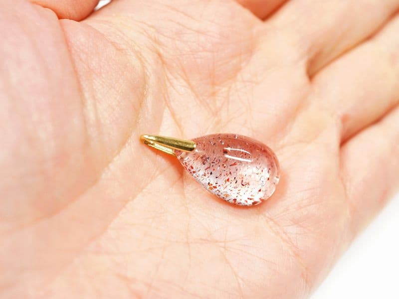 ストロベリークォーツ（スーパーセブン）  ペンダントトップ （18金イエローゴールド） No.50  [ 画像現物・一点物 ]  パワーストーン 天然石 FORESTBLUE フォレストブルー【4448】