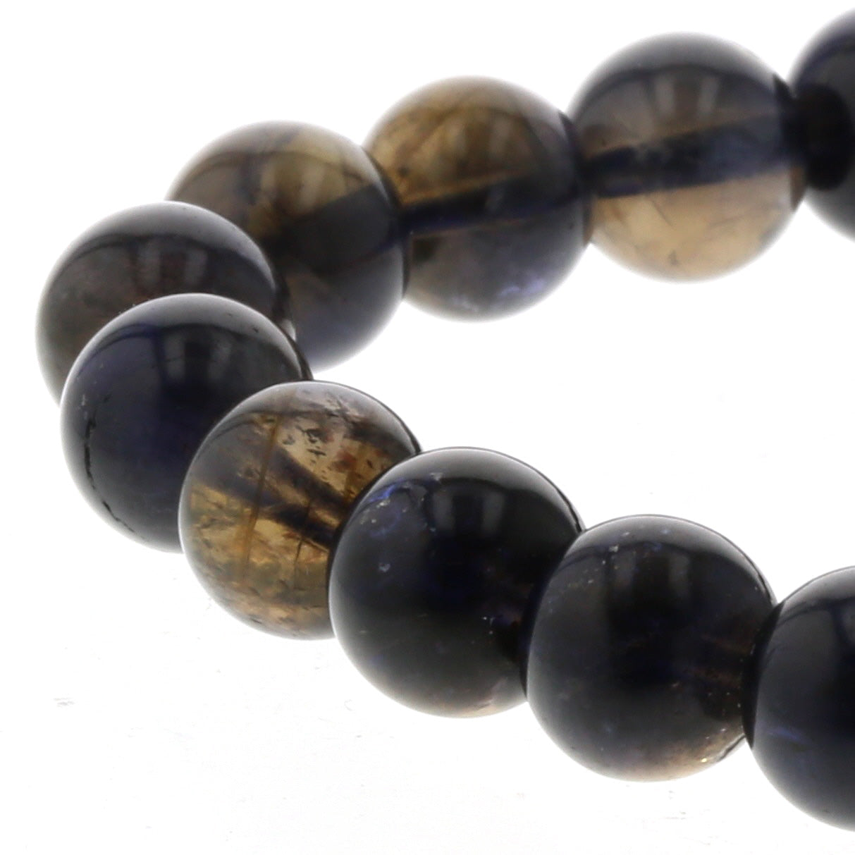 最高級（5A） ブラックスター アイオライト ブレスレット 8mm玉 No.15  [ 画像現物・一点物 ]    [ 画像現物・一点物 ]  パワーストーン 天然石 FORESTBLUE フォレストブルー【4927】