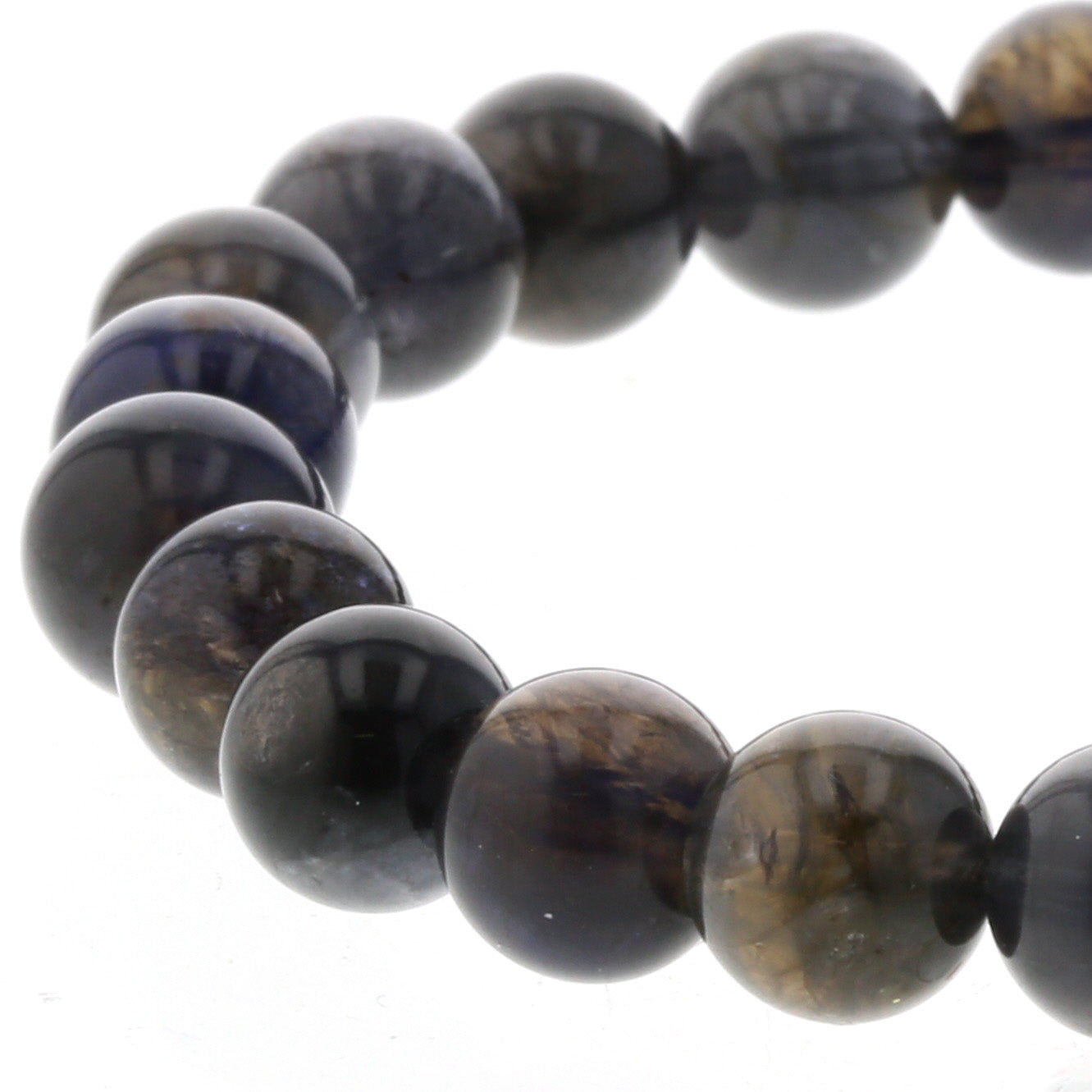 最高級（5A） ブラックスター アイオライト ブレスレット 8mm玉 No.16  [ 画像現物・一点物 ]    [ 画像現物・一点物 ]  パワーストーン 天然石 FORESTBLUE フォレストブルー【4928】
