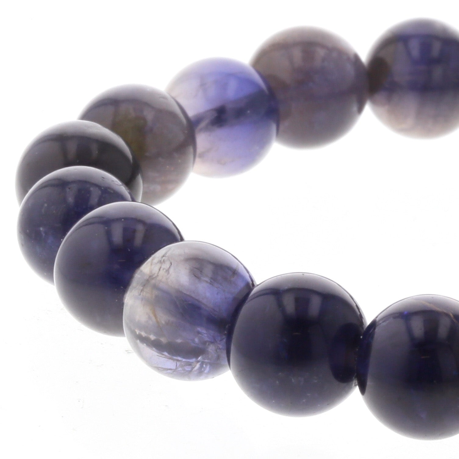 最高級（5A） ブラックスター アイオライト ブレスレット 10mm玉 No.18  [ 画像現物・一点物 ]    [ 画像現物・一点物 ]  パワーストーン 天然石 FORESTBLUE フォレストブルー【4930】