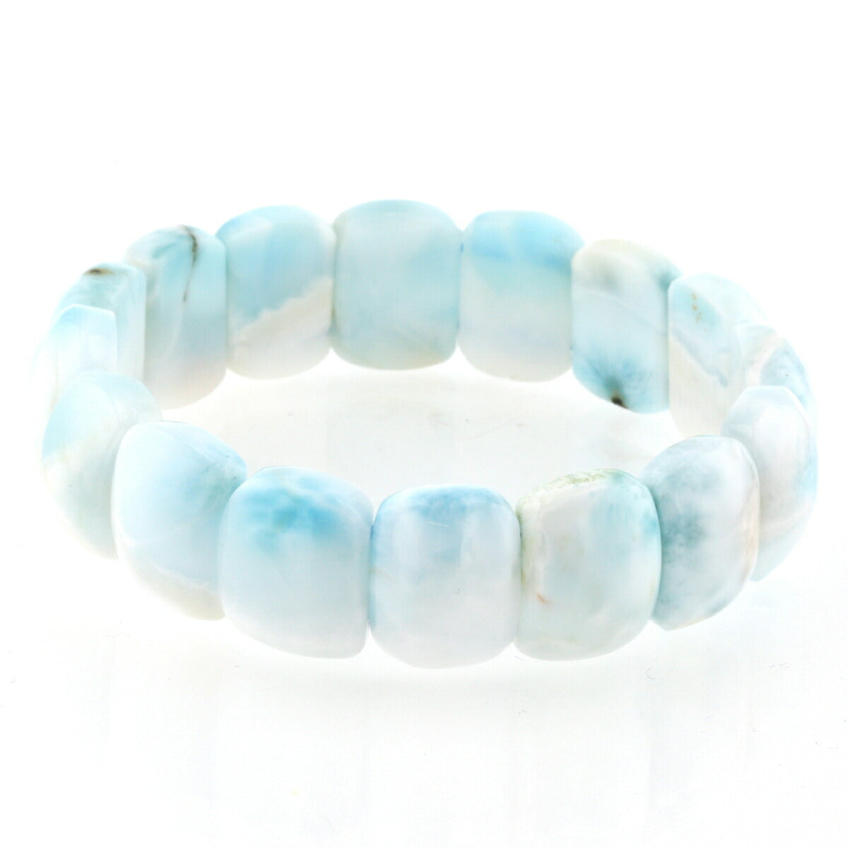 ラリマー バングルブレスレット No.34  [ 画像現物・一点物 ]   パワーストーン 天然石 FORESTBLUE フォレストブルー【4985】