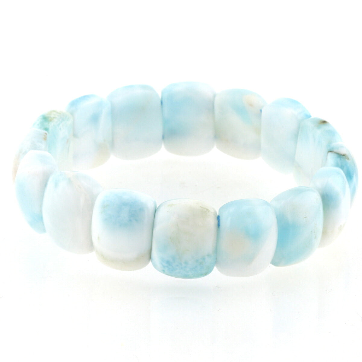 ラリマー バングルブレスレット No.34  [ 画像現物・一点物 ]   パワーストーン 天然石 FORESTBLUE フォレストブルー【4985】