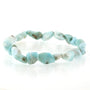 ラリマー イレギュラー ブレスレット No.36  [ 画像現物・一点物 ]   パワーストーン 天然石 FORESTBLUE フォレストブルー【4987】
