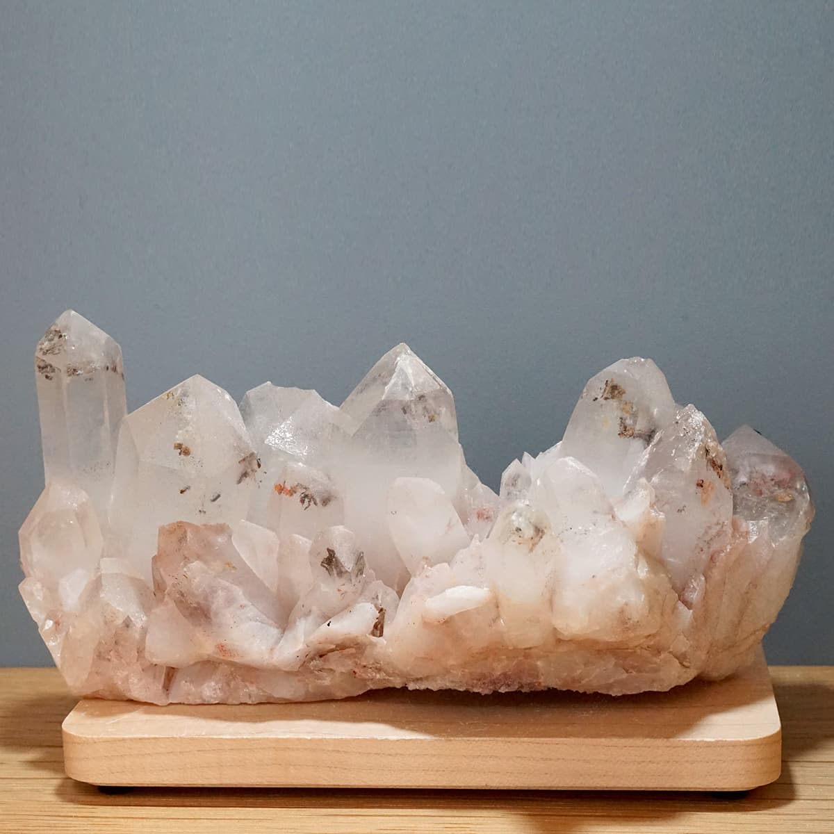 ヒマラヤ水晶 クラスター・原石（クル渓谷） No.12  [ 画像現物・一点物 ]    [ 画像現物・一点物 ]  パワーストーン 天然石 FORESTBLUE フォレストブルー【5051】