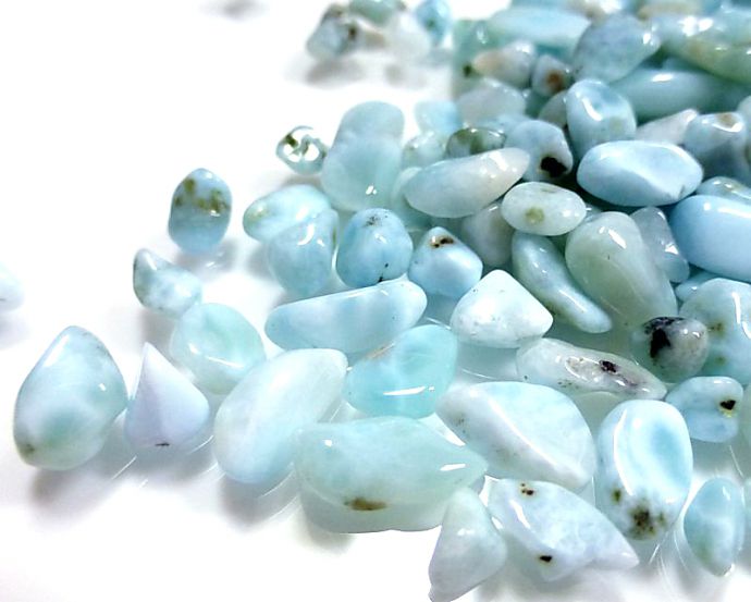 ラリマー （5A） さざれチップ (Sサイズ） 100g 【浄化・エネルギーチャージに】