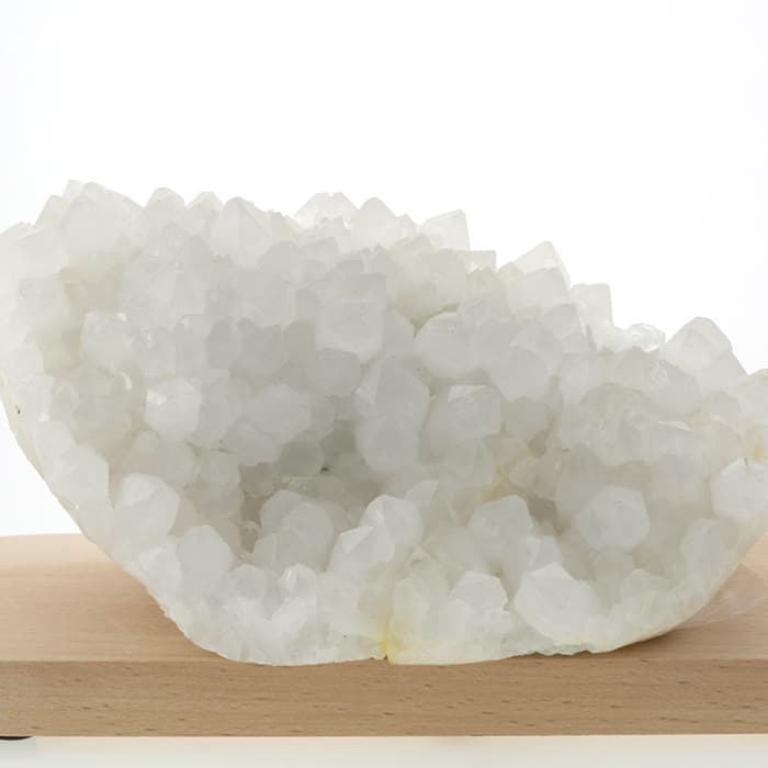 天然水晶 クラスター・原石 （ブラジル産）台座付き No.9　※割れの接着あり  [ 画像現物・一点物 ]  パワーストーン 天然石 FORESTBLUE フォレストブルー【5200】