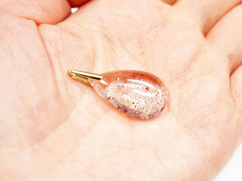 ストロベリークォーツ（スーパーセブン）  ペンダントトップ （18金イエローゴールド） No.52  [ 画像現物・一点物 ]  パワーストーン 天然石 FORESTBLUE フォレストブルー【5734】