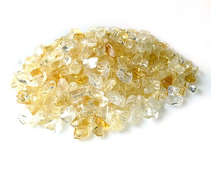 シトリン さざれチップ 100g 【浄化・エネルギーチャージに】