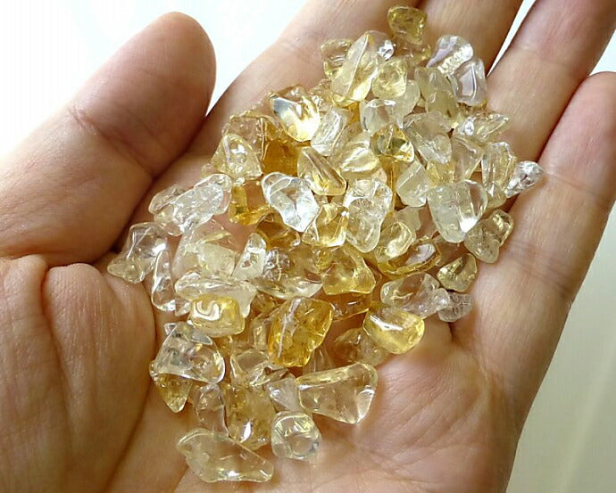 シトリン さざれチップ 100g 【浄化・エネルギーチャージに】