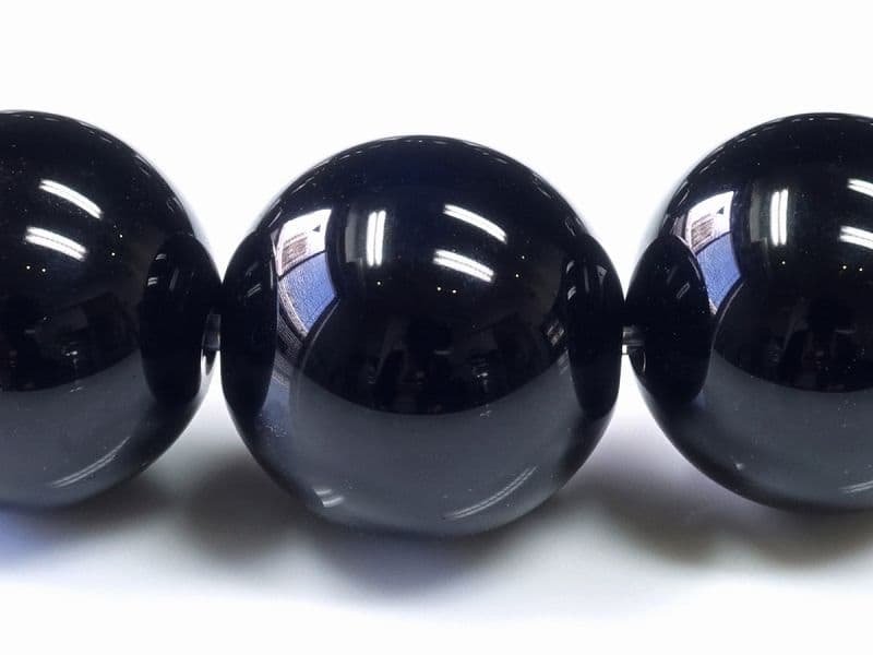 黒水晶 ブレスレット 14mm玉 パワーストーン 天然石 FORESTBLUE フォレストブルー【6378】