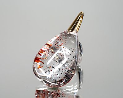 ストロベリークォーツ（スーパーセブン） ペンダントトップ （18金イエローゴールド） No.46   [ 画像現物・一点物 ]  パワーストーン 天然石 FORESTBLUE フォレストブルー【6404】