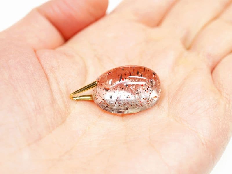 ストロベリークォーツ（スーパーセブン）  ペンダントトップ （18金イエローゴールド） No.55  [ 画像現物・一点物 ]  パワーストーン 天然石 FORESTBLUE フォレストブルー【6408】