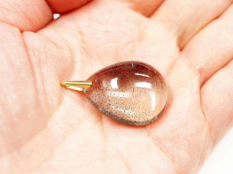 ストロベリークォーツ（スーパーセブン）  ペンダントトップ （18金イエローゴールド） No.57  [ 画像現物・一点物 ]  パワーストーン 天然石 FORESTBLUE フォレストブルー【6418】
