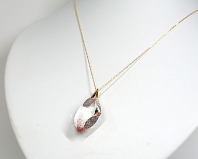 ストロベリークォーツ ペンダントトップ （18金イエローゴールド） No.11   [ 画像現物・一点物 ]  パワーストーン 天然石 FORESTBLUE フォレストブルー【6422】
