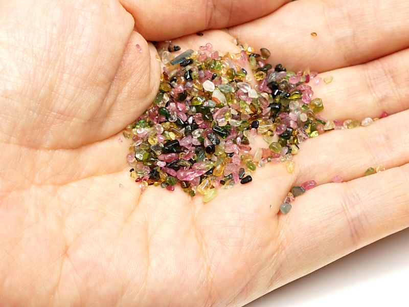 トルマリン ミックスカラー　さざれチップ 100g 【浄化・エネルギーチャージに】