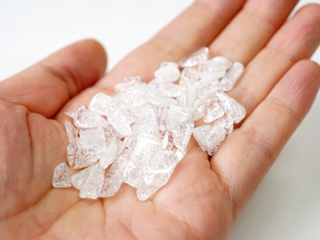 クラック水晶 さざれチップ 100g 【浄化・エネルギーチャージに】
