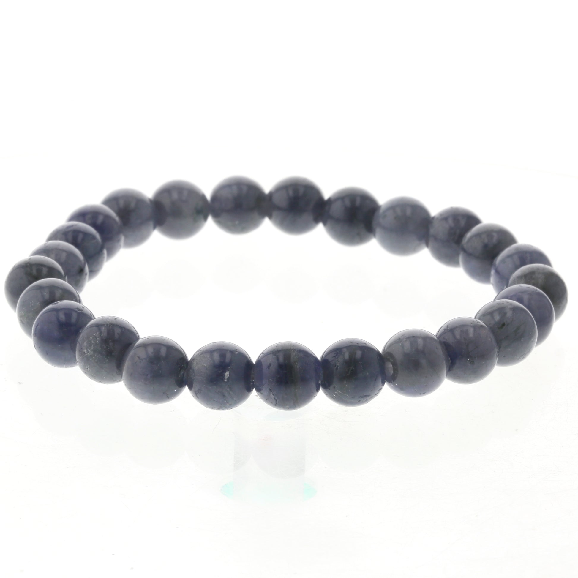 アイオライト ブレスレット 8.5mm玉 No.25  [ 画像現物・一点物 ]    [ 画像現物・一点物 ]  パワーストーン 天然石 FORESTBLUE フォレストブルー【7119】