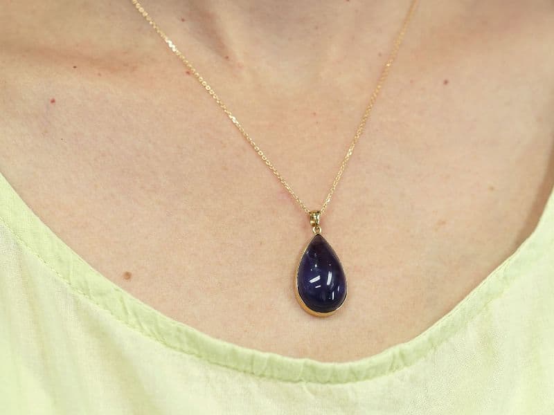 アイオライト ブレスレット 8.5mm玉 No.25  [ 画像現物・一点物 ]    [ 画像現物・一点物 ]  パワーストーン 天然石 FORESTBLUE フォレストブルー【7119】