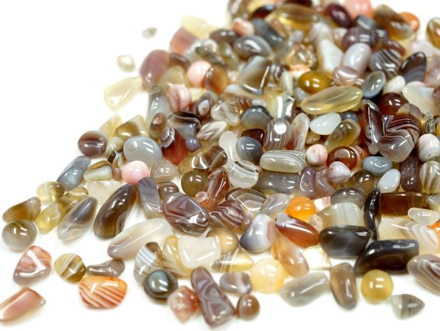 ボツワナアゲート さざれチップ (Mサイズ） 100g 【浄化・エネルギーチャージに】