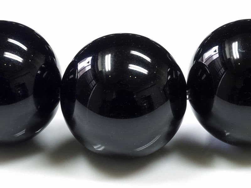 黒水晶 ブレスレット 18mm玉 パワーストーン 天然石 FORESTBLUE フォレストブルー【7246】