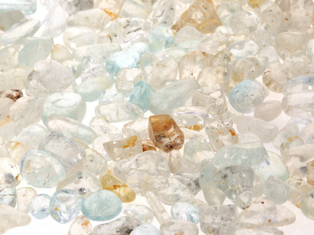 ホワイトトパーズ  さざれチップ 100g 【浄化・エネルギーチャージに】