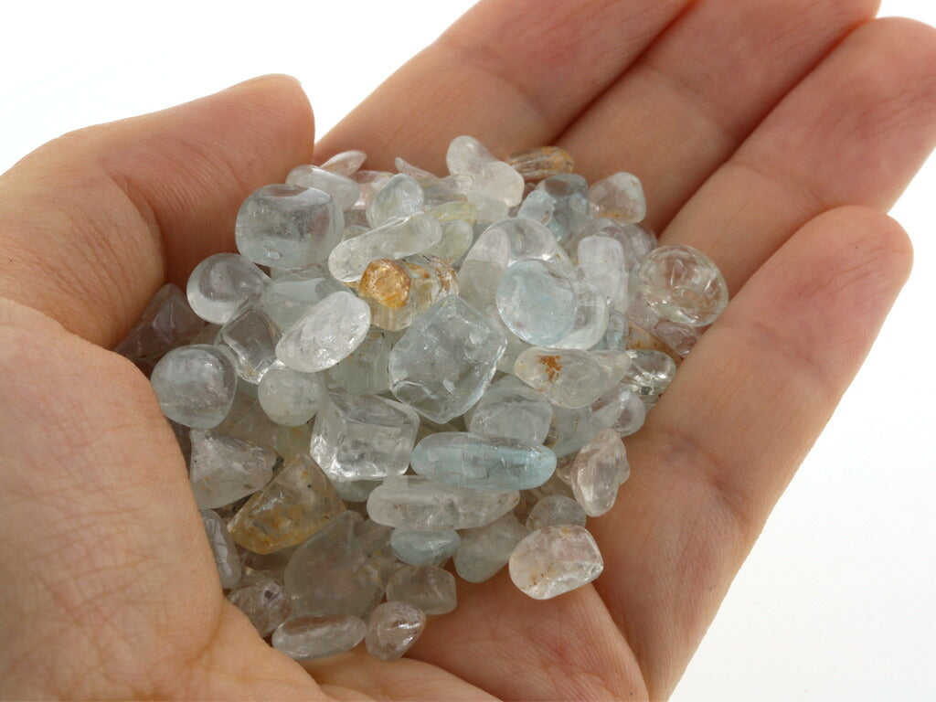 ホワイトトパーズ  さざれチップ 100g 【浄化・エネルギーチャージに】