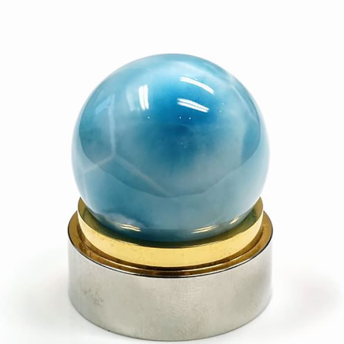 ラリマー 丸玉 27mm玉 No.4  [ 画像現物・一点物 ]  パワーストーン 天然石 FORESTBLUE フォレストブルー【7401】