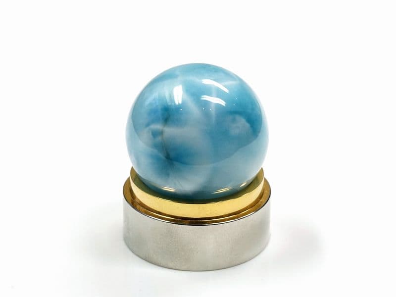 ラリマー 丸玉 27mm玉 No.4  [ 画像現物・一点物 ]  パワーストーン 天然石 FORESTBLUE フォレストブルー【7401】