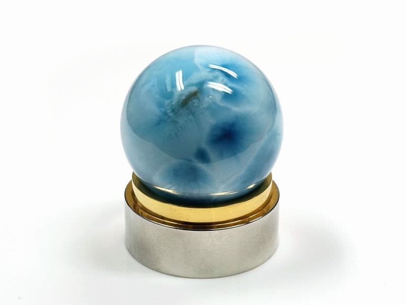 ラリマー 丸玉 29mm玉 No.7  [ 画像現物・一点物 ]  パワーストーン 天然石 FORESTBLUE フォレストブルー【7404】