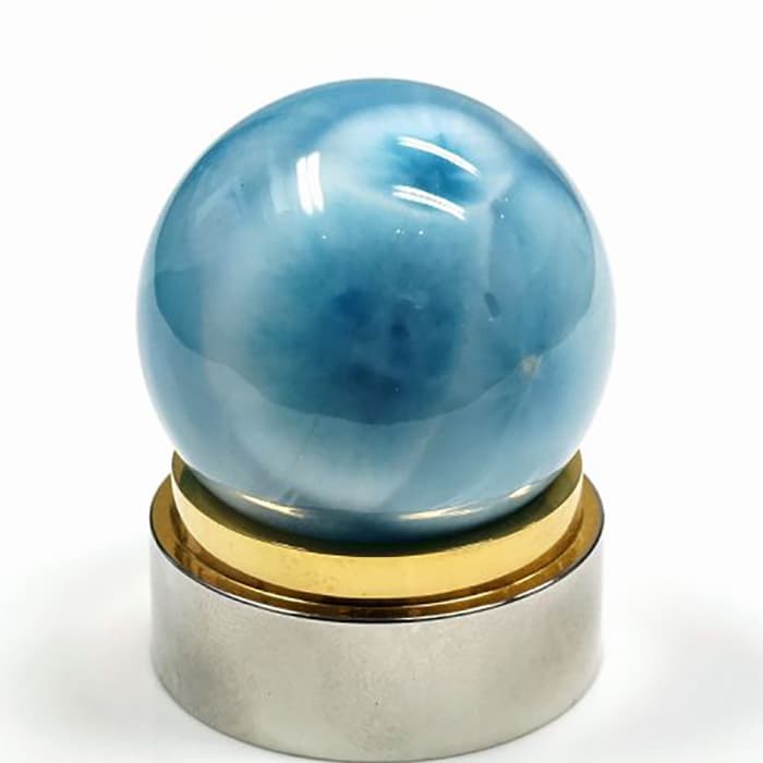 ラリマー 丸玉 29mm玉 No.7  [ 画像現物・一点物 ]  パワーストーン 天然石 FORESTBLUE フォレストブルー【7404】