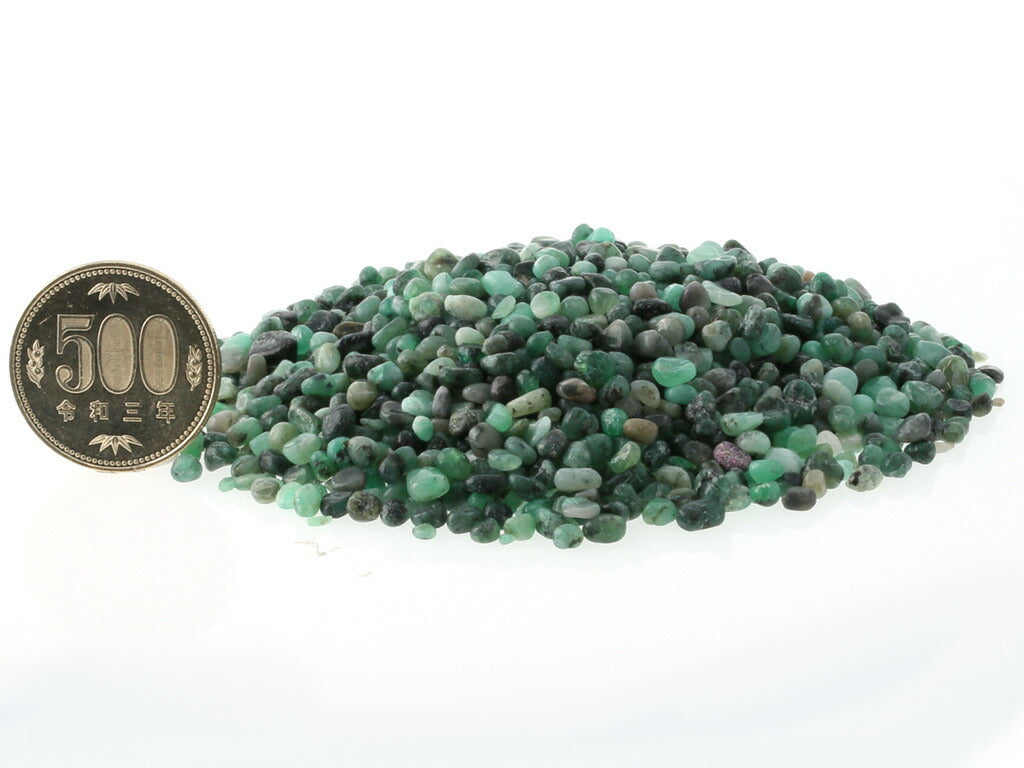 エメラルド さざれチップ 100g 【浄化・エネルギーチャージに】
