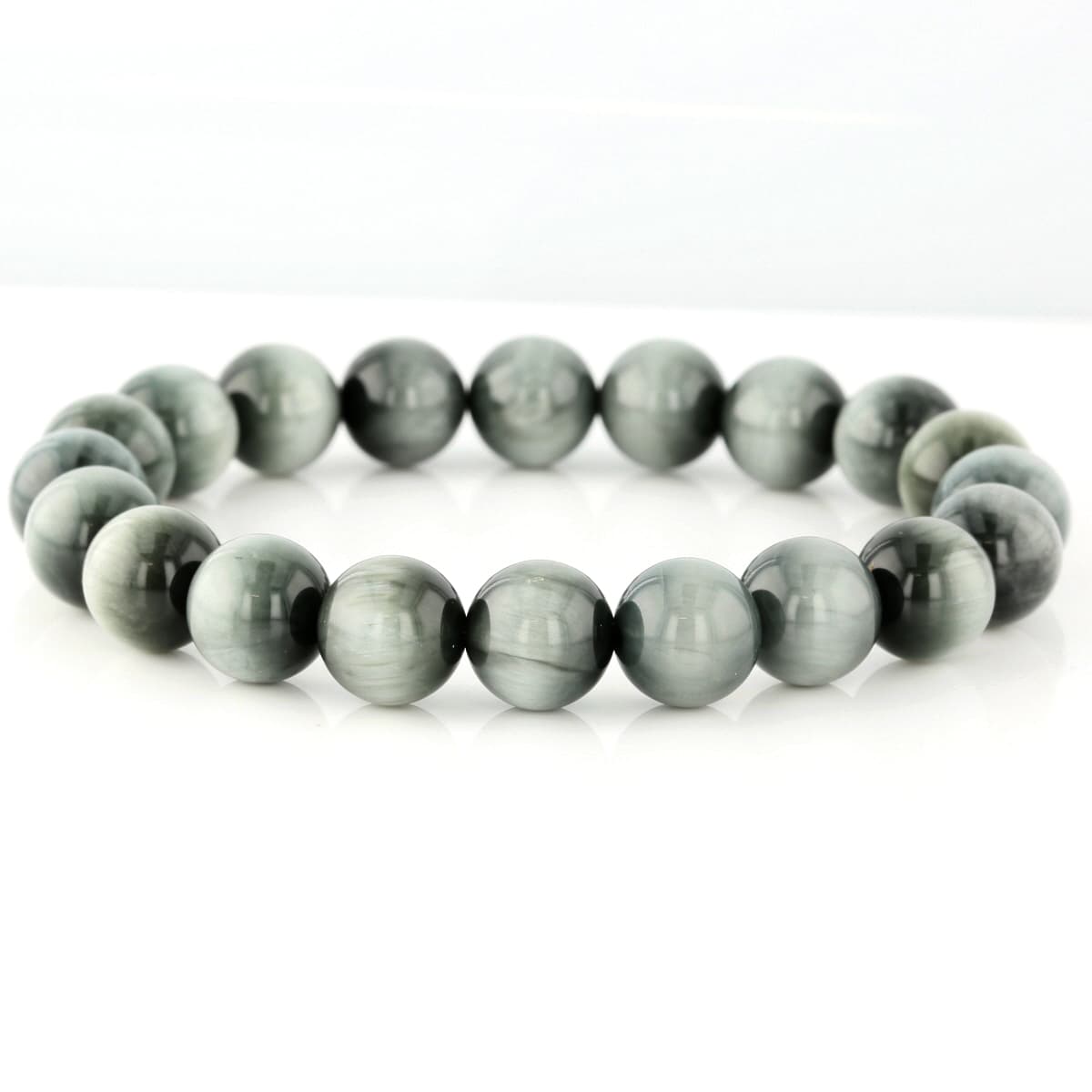 グレータイガーアイ （イーグルアイ） ブレスレット 10.5mm玉 No.14 最