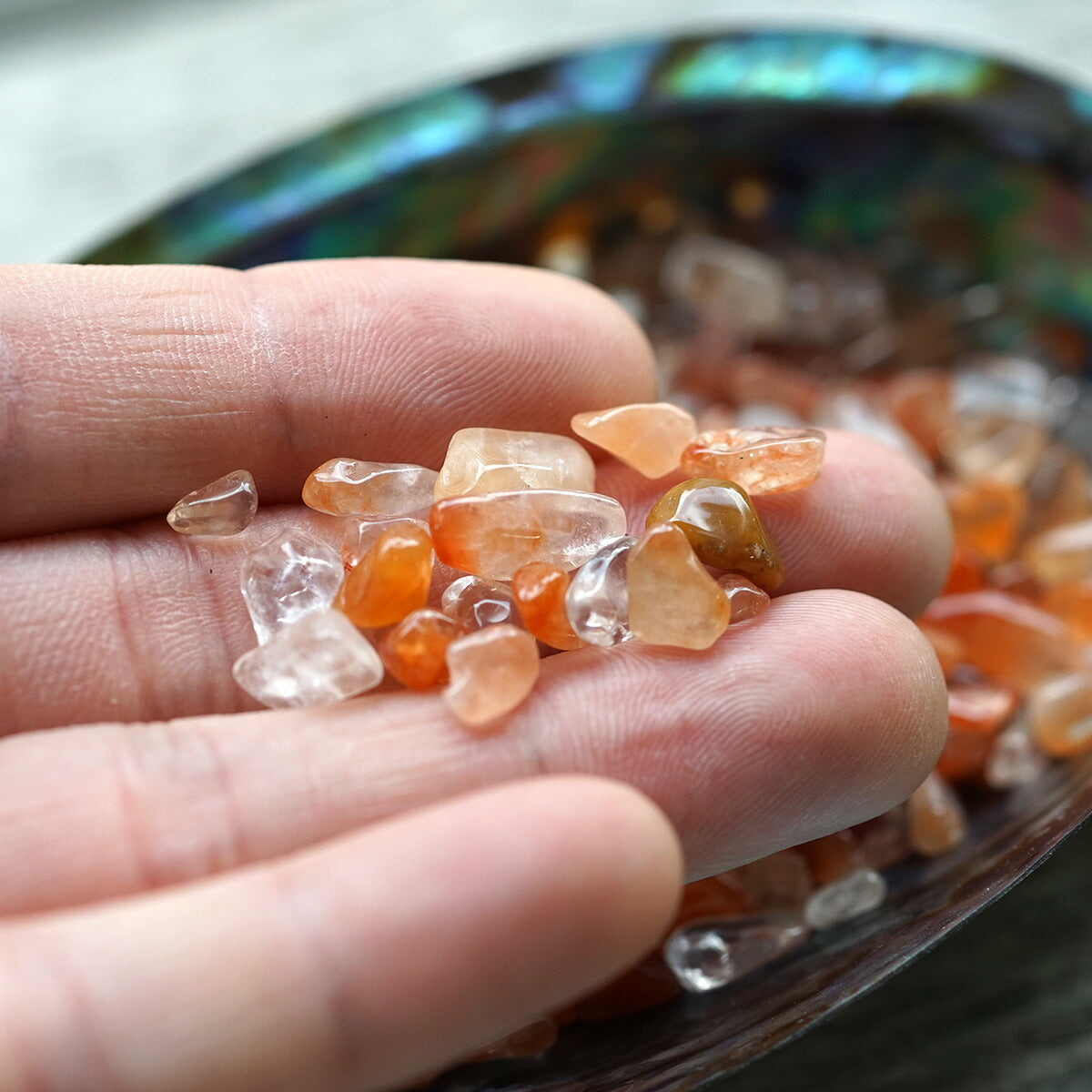 レッドクォーツ さざれチップ 100g 【浄化・エネルギーチャージに】