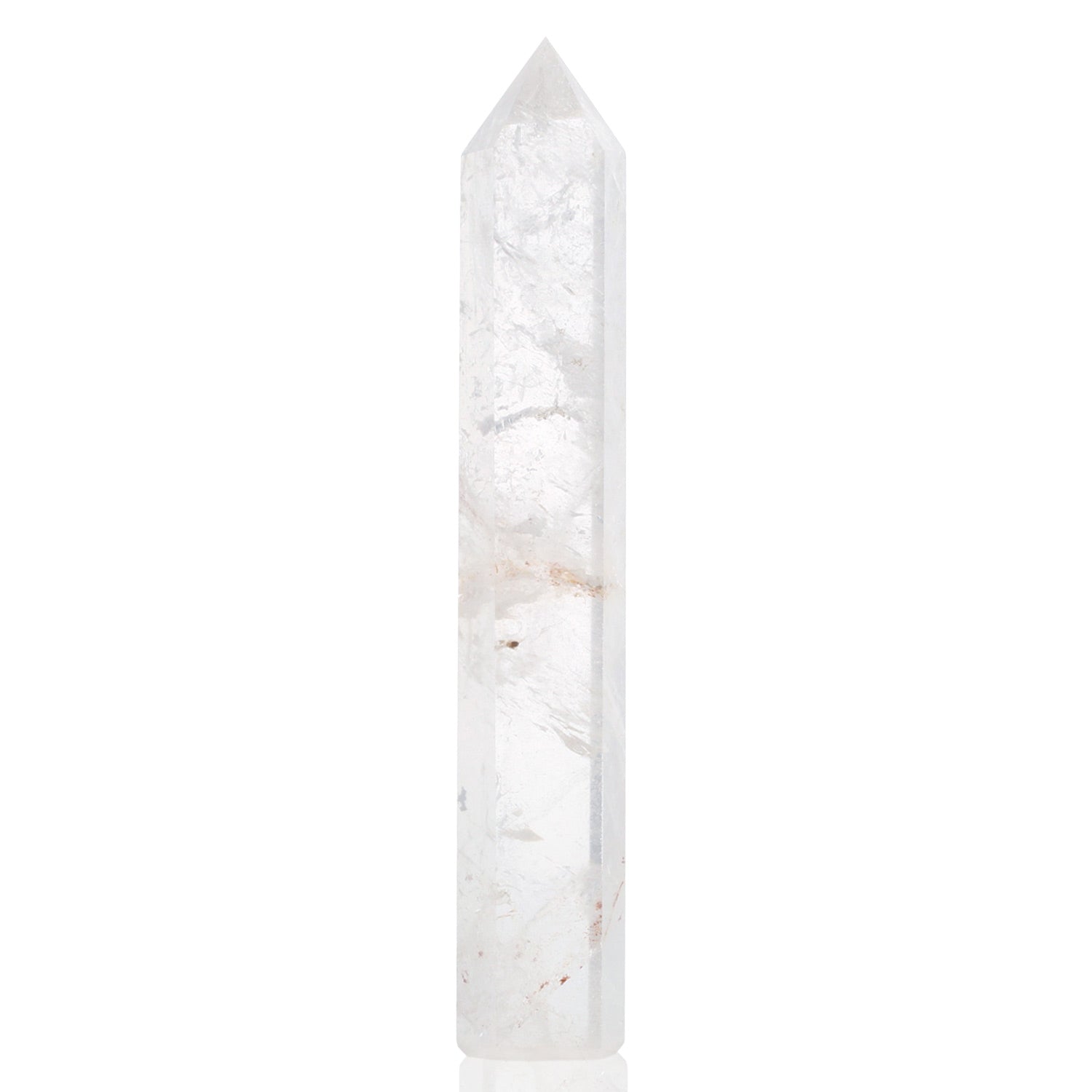 水晶 六角柱（クリスタルポイント）14-15cm ｜浄化・ヒーリング・風水アイテム
