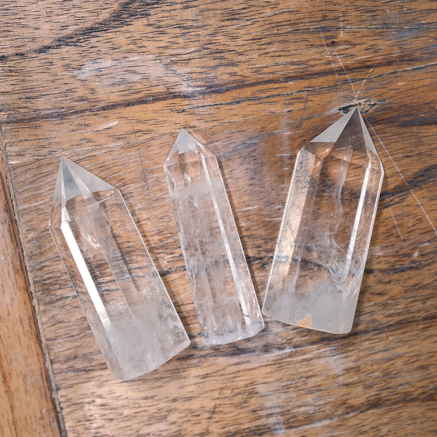 水晶 六角柱（クリスタルポイント）7-9cm ｜浄化・ヒーリング・風水アイテム