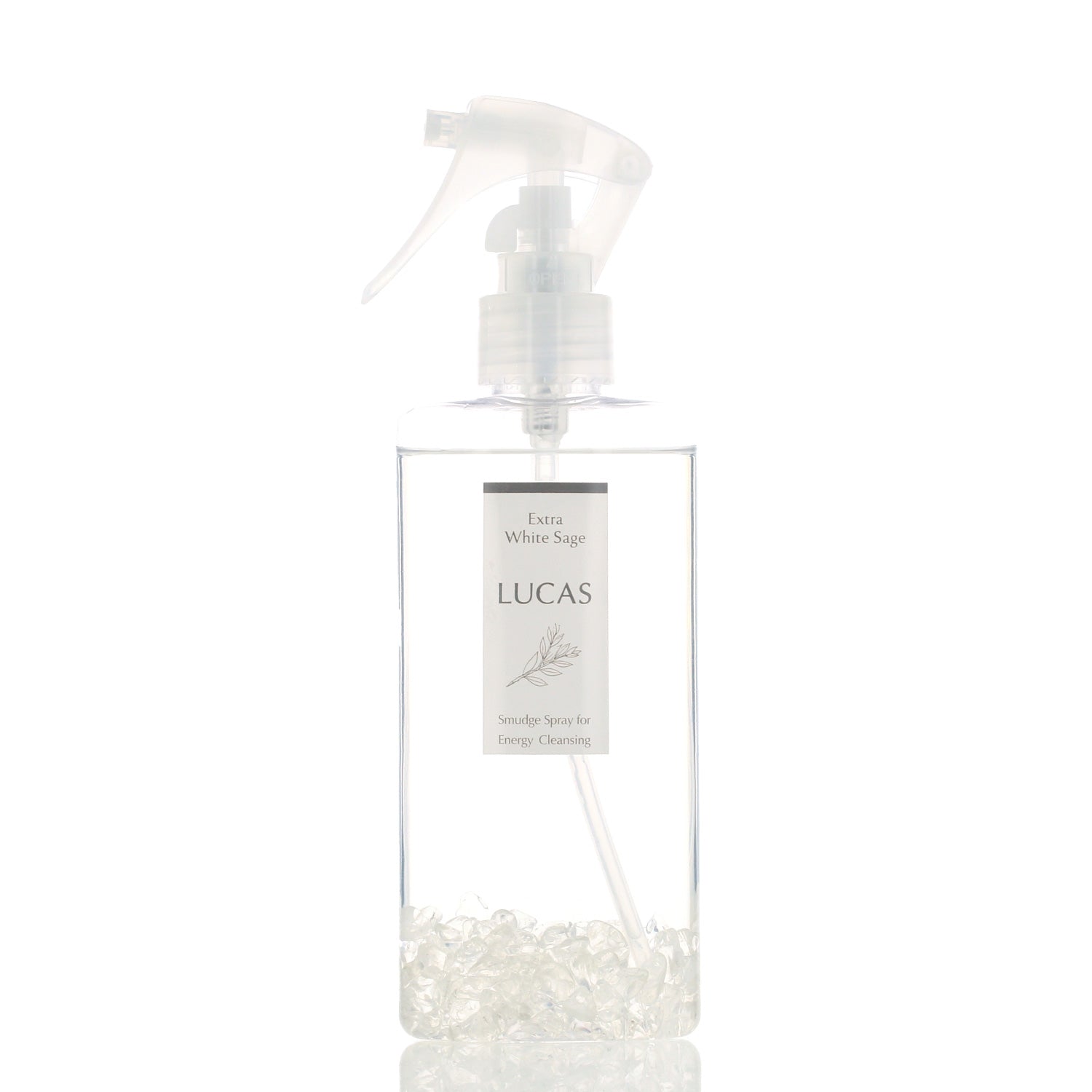 ホワイトセージ 浄化スプレー ルカス 【クリスタル】ガンタイプ 130ml
