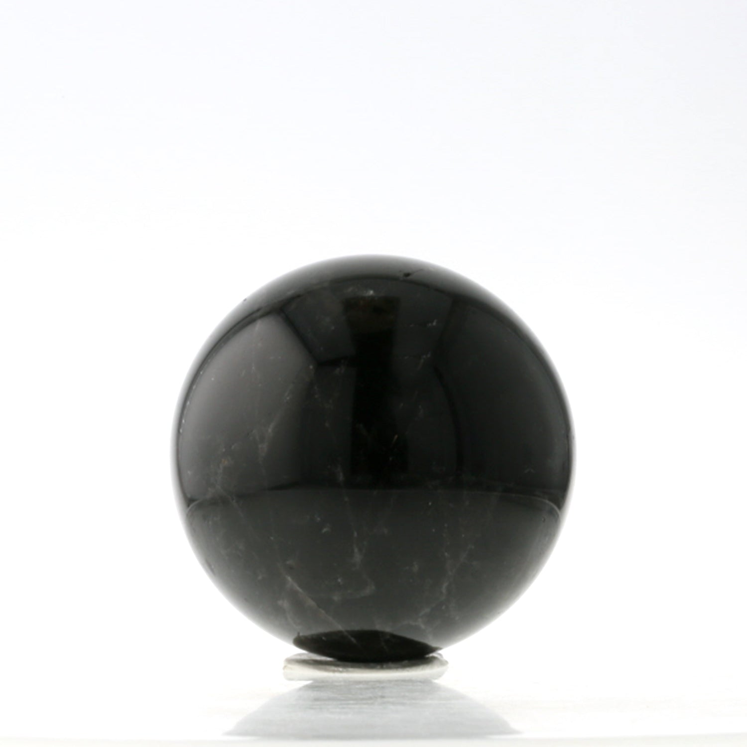 黒水晶 モリオン 丸玉・スフィア 約40mm｜強力な魔除けと空間守護のパワーストーン