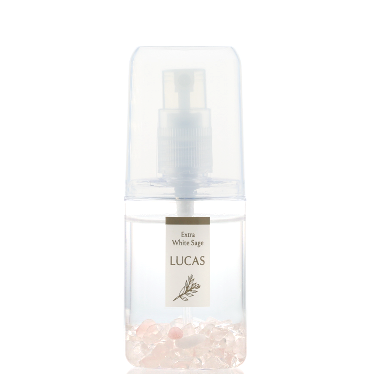 ホワイトセージ 浄化スプレー ルカス 【ローズクォーツ】ポケットサイズ 20ml